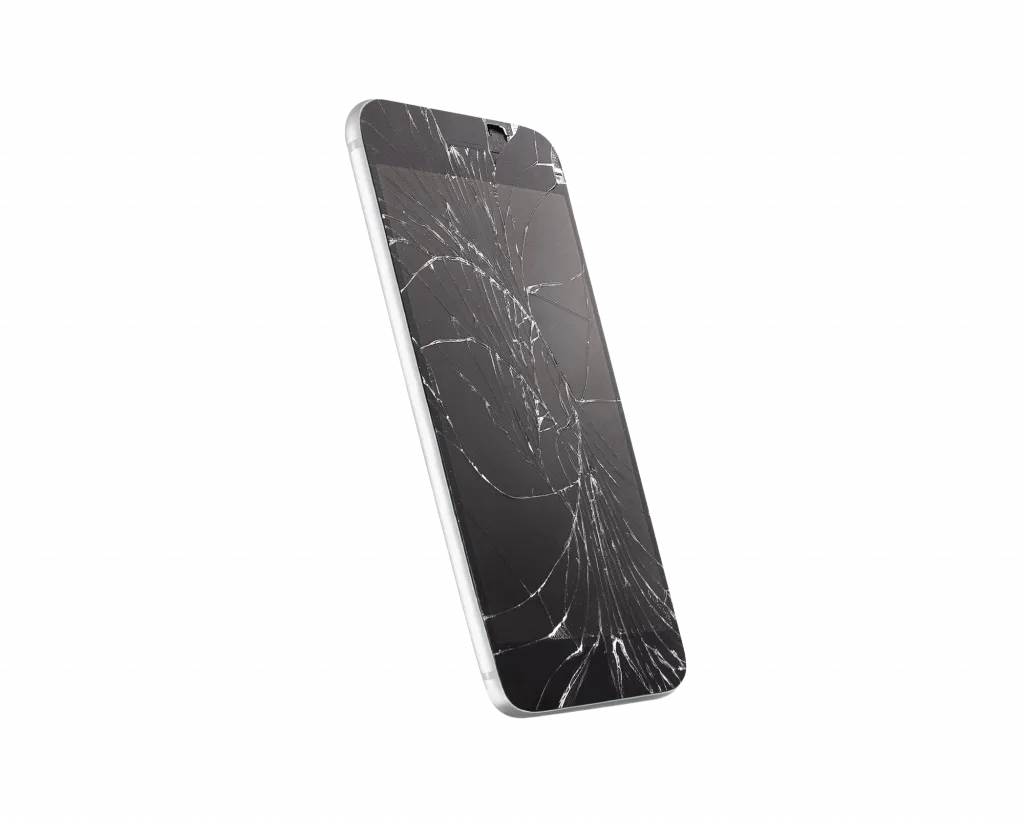 broken mobile phone screen